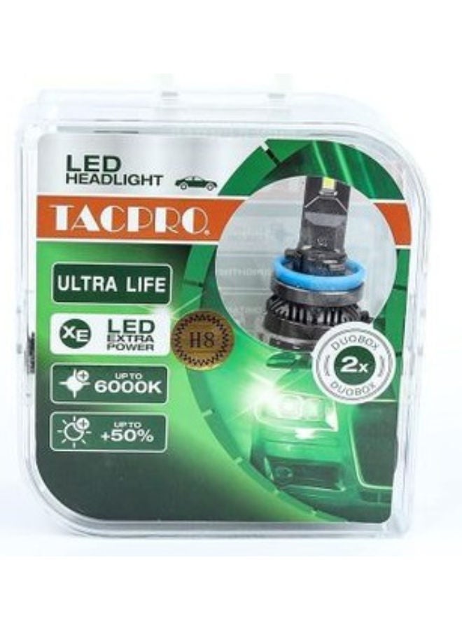 TACPRO TAC Pro LED car light bulbs for the front and rear headlights of the car, original (h8), suitable for many cars - Image 2